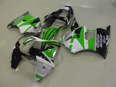 Vert Blanc Bande Carénage Kawasaki ZX6R 00-02