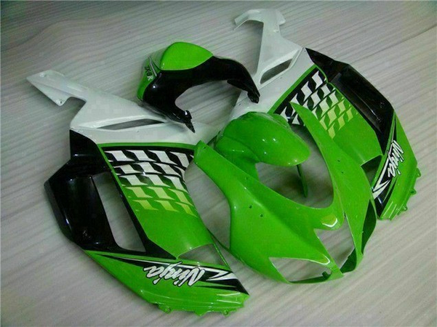 Vert Blanc Ninja Carénage Kawasaki ZX6R 07-08 Vert Blanc Ninja Carénage Kawasaki ZX6R 07-08
