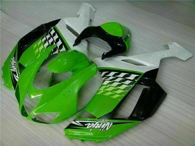 Vert Blanc Ninja Carénage Kawasaki ZX6R 07-08 Vert Blanc Ninja Carénage Kawasaki ZX6R 07-08
