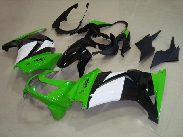 Vert Blanc Noir Carénage Kawasaki ZX 250R 08-12 Vert Blanc Noir Carénage Kawasaki ZX 250R 08-12