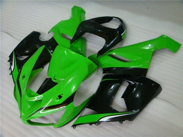 Vert Blanc Noir Carénage Kawasaki ZX6R 05-06 Vert Blanc Noir Carénage Kawasaki ZX6R 05-06