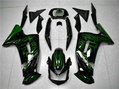 Vert Flamme Carénage Kawasaki EX650 06-08