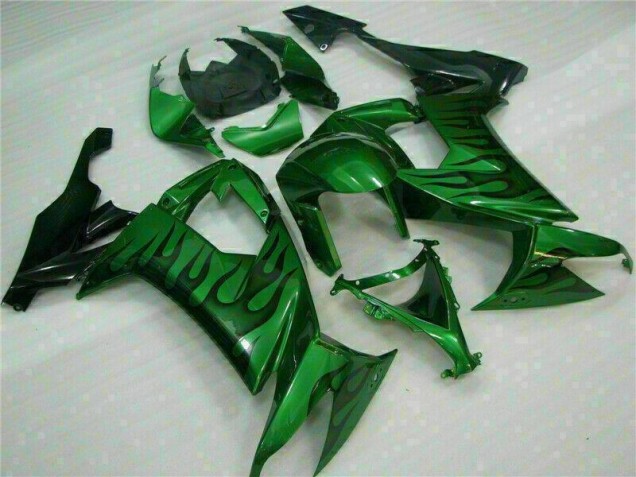 Vert Flamme Carénage Kawasaki ZX10R 08-10 Vert Flamme Carénage Kawasaki ZX10R 08-10