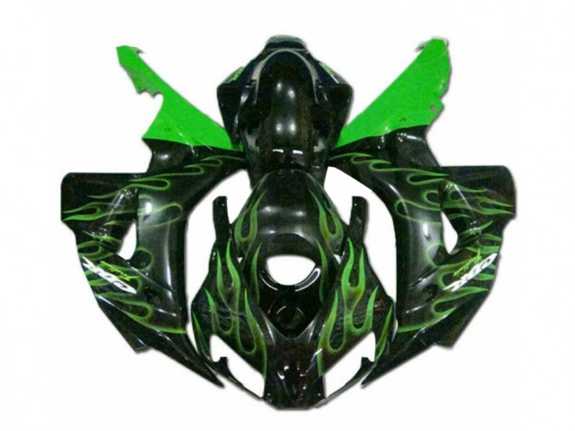 Vert Flamme Noir Carénage Honda CBR 1000 RR 06-07