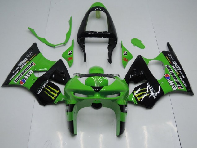 Vert Monster Carénage Kawasaki ZX6R 98-99 Vert Monster Carénage Kawasaki ZX6R 98-99