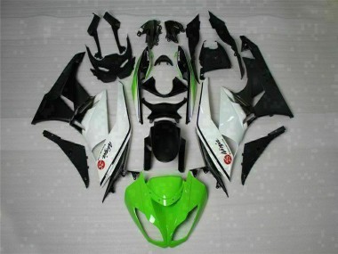 Vert Noir Blanc 25 Carénage Kawasaki ZX6R 09-12