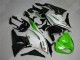 Vert Noir Blanc 25 Carénage Kawasaki ZX6R 09-12 Vert Noir Blanc 25 Carénage Kawasaki ZX6R 09-12