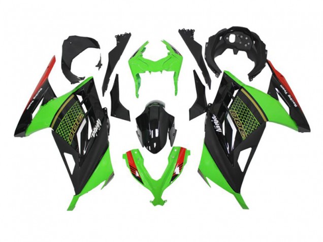 Vert Noir Carénage Kawasaki EX300 13-16 Vert Noir Carénage Kawasaki EX300 13-16