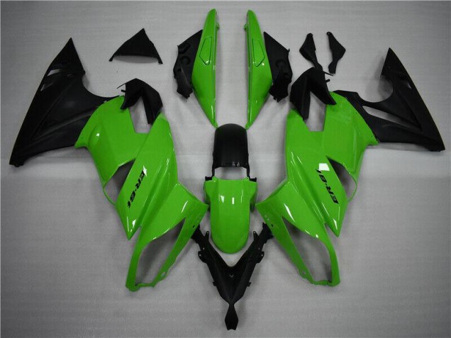 Vert Noir Carénage Kawasaki EX650 09-11 Vert Noir Carénage Kawasaki EX650 09-11