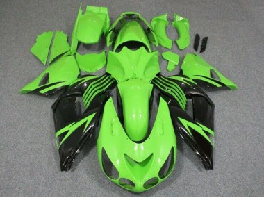 Vert Noir Carénage Kawasaki ZX14R ZZR 1400 06-11