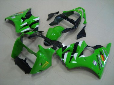 Vert Noir Carénage Kawasaki ZX6R 00-02
