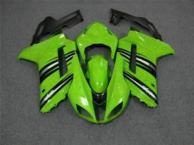 Vert Noir Carénage Kawasaki ZX6R 07-08
