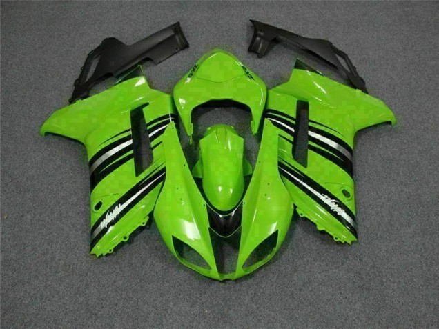 Vert Noir Carénage Kawasaki ZX6R 07-08 Vert Noir Carénage Kawasaki ZX6R 07-08