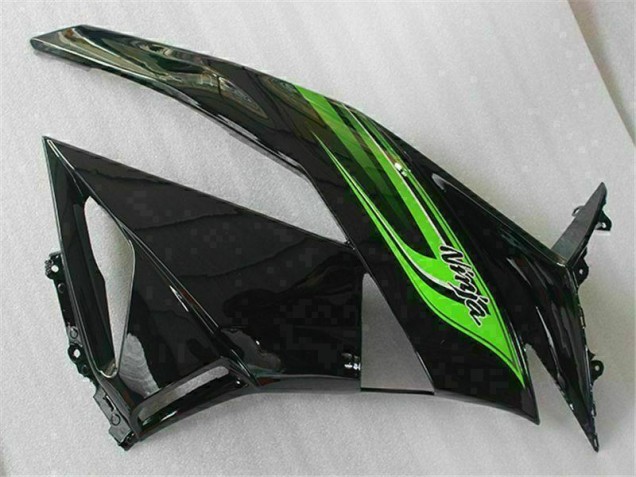 Vert Noir Carénage Kawasaki ZX6R 09-12 Vert Noir Carénage Kawasaki ZX6R 09-12