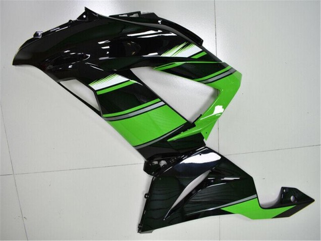 Vert Noir Carénage Kawasaki ZX6R 13-18 Vert Noir Carénage Kawasaki ZX6R 13-18