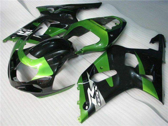 Vert Noir Carénage Suzuki GSXR 600 / 750 K1 K2 K3 01-03 Vert Noir Carénage Suzuki GSXR 600 / 750 K1 K2 K3 01-03