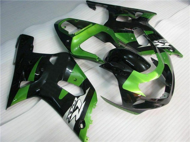 Vert Noir Carénage Suzuki GSXR 600 / 750 K1 K2 K3 01-03 Vert Noir Carénage Suzuki GSXR 600 / 750 K1 K2 K3 01-03