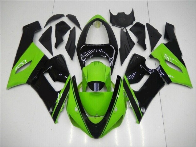 Vert Noir Carénages Kawasaki ZX6R 05-06 Vert Noir Carénages Kawasaki ZX6R 05-06