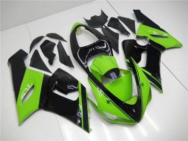 Vert Noir Carénages Kawasaki ZX6R 05-06 Vert Noir Carénages Kawasaki ZX6R 05-06