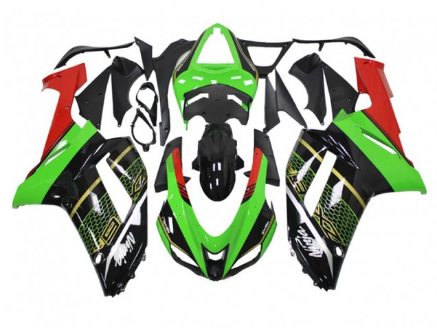 Vert Noir Carénages Kawasaki ZX6R 07-08 Vert Noir Carénages Kawasaki ZX6R 07-08