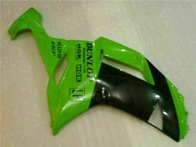 Vert Noir Dunlop Carénage Kawasaki ZX6R 07-08 Vert Noir Dunlop Carénage Kawasaki ZX6R 07-08