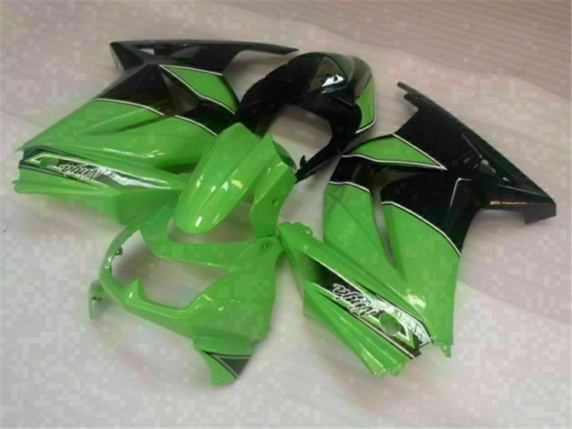Vert Noir Kit Carénages Complet Kawasaki EX250 08-12 Vert Noir Kit Carénages Complet Kawasaki EX250 08-12