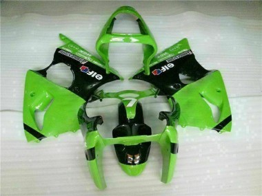 Vert Noir Kit Carénages Complet Kawasaki ZX6R 00-02