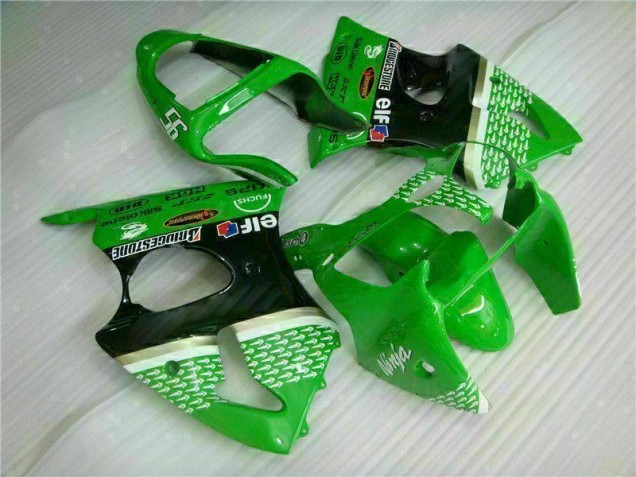 Vert Noir Kit Carénages & Plastique Kawasaki ZX6R 00-02 Vert Noir Kit Carénages & Plastique Kawasaki ZX6R 00-02
