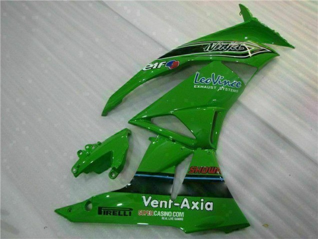 Vert Noir LeoVince Carénage Kawasaki ZX6R 09-12 Vert Noir LeoVince Carénage Kawasaki ZX6R 09-12
