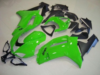 Vert Noir Mat Carénage Kawasaki ZX6R 07-08