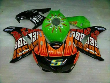 Vert Orange Carénage Honda CBR 1000 RR 08-11