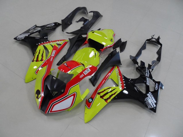 Vert Rouge Monster Carénage BMW S1000RR 09-14 Vert Rouge Monster Carénage BMW S1000RR 09-14