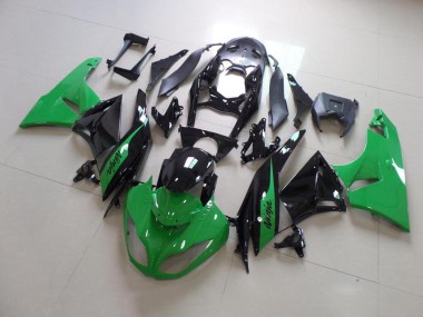 Vert et Noir Carénage Kawasaki ZX6R 09-12