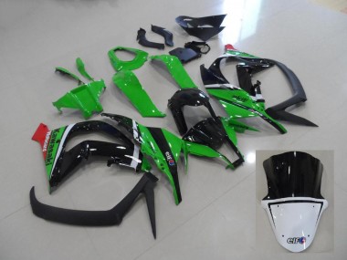 Vert et Noir Carénages Kawasaki ZX10R 11-15