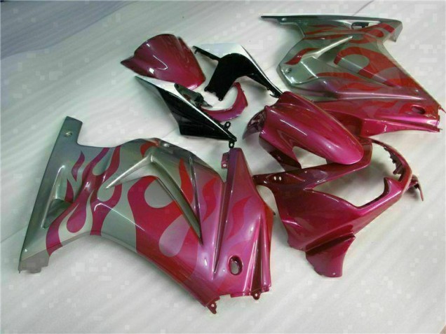 Violet Rouge Carénage Kawasaki EX250 08-12 Violet Rouge Carénage Kawasaki EX250 08-12